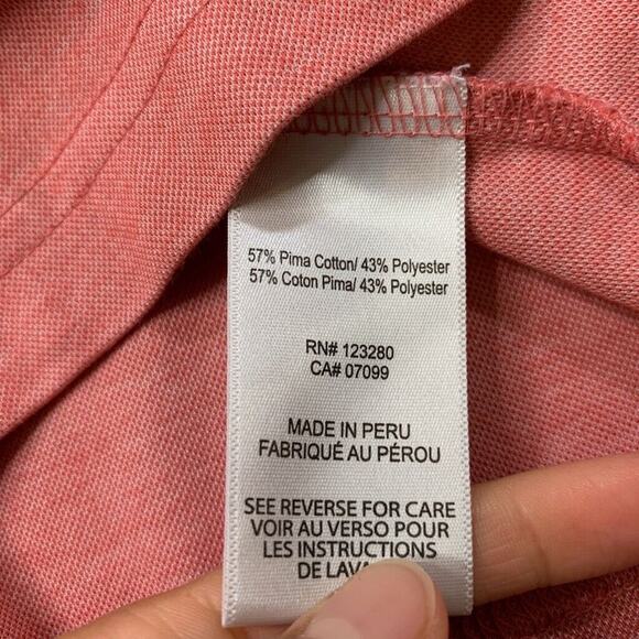 Travis Mathew Polo Shirt Mens XL Primrose Pima Cotton Blend Chest Stripe Golf - Picture 5 of 10